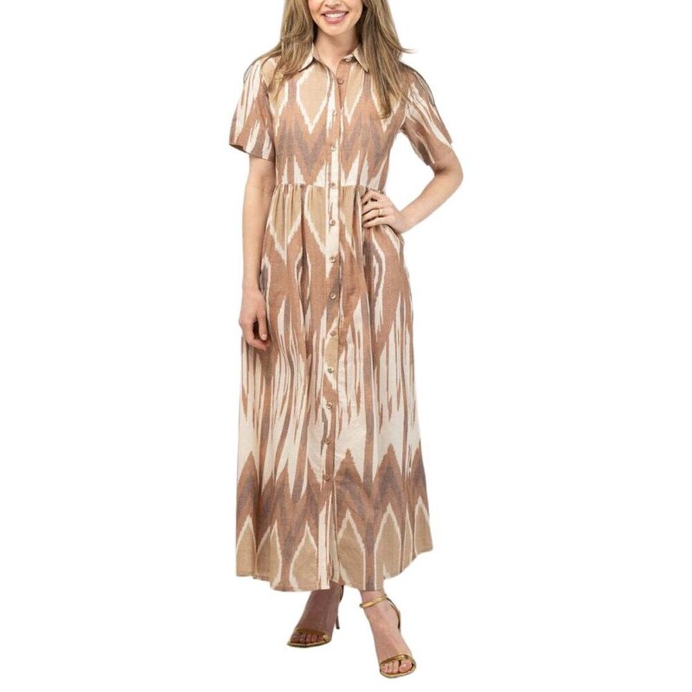 Beau & Ro Womens  Elle Maxi Dress, Brown